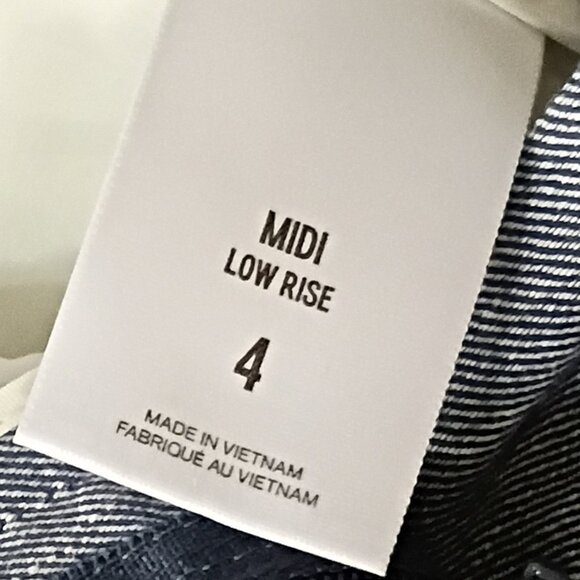 EXPRESS Linen Midi Low Rise Shorts Blue Size 4 - Picture 8 of 9